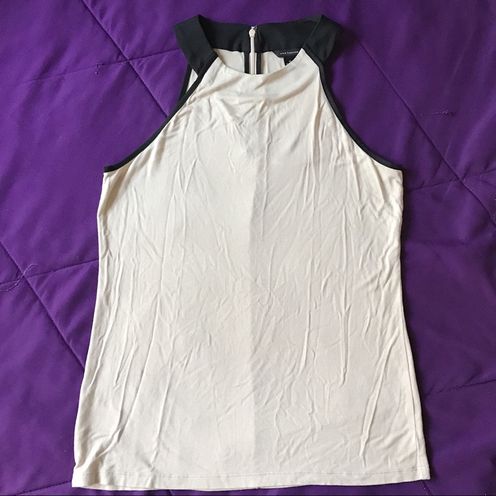 Ann Taylor Beige Halter Top